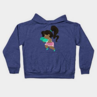 Cute Little Boxer Girl Kids Hoodie